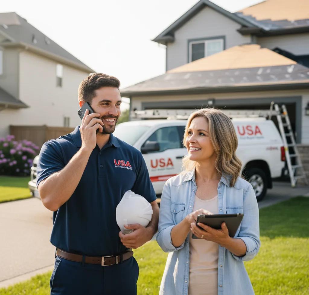 USA Roof Repair Experts customer support in Tomball